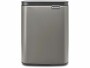 Brabantia Kosmetikeimer Bo Waste Bin 7 l, Platin, Fassungsvermögen