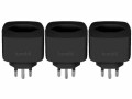 hombli Smart Socket CH, Schwarz, 3er-Set, Detailfarbe: Schwarz