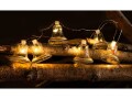 Sirius Weihnachtslichterkette Tiffany Glocke, 8 × Lampen, Gold