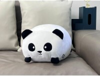 ROOST Kissen Panda XL2203 schwarz, weiss 33x28cm, Kein