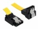 DeLock SATA3-Kabel, 20cm, gelb, doppelt