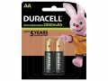 Duracell Batterie Rechargeable AA 2500 mAh 2 Stück, Batterietyp