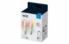 WiZ Leuchtmitte White & Color C37, 40W, E14, Doppelpack
