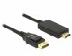 DeLock DisplayPort - HDMI Kabel, 1m, passiv