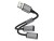 Bild 5 4smarts USB 2.0-Y-Kabel textil USB A - 2x USB