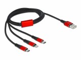 DeLock USB-Ladekabel USB A - Lightning/USB C 1