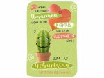 Susy Card Geburtstagskarte Kaktus mit Wackelaugen 11.5 x 17 cm