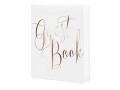 Partydeco Gästebuch Guest Book 20 x 24.5 cm, Weiss/Rosegold