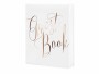 Partydeco Gästebuch Guest Book 20 x 24.5 cm, Weiss/Rosegold