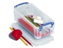 Really Useful Box Aufbewahrungsbox 0.9 Liter Transparent, Breite: 22 cm