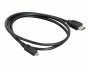 DeLock Kabel HDMI - Micro-HDMI (HDMI-D), 1 m, Schwarz