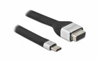 DeLock Adapter FPC Flachbandkabel USB Type-C - VGA, Kabeltyp