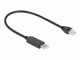 DeLock Anschlusskabel USB-A zu RS-232 RJ45, 25 cm