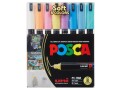 Uni Permanent-Marker POSCA Softcolors 0.7 mm, 8 Stück