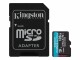 Kingston 128GB MSDXC CANVAS GO PLUS 170R A2