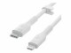 BELKIN FLEX LIGHTNING/USB-C CBL FAST C SILICONE CABLE SUPPORTS