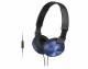 Sony On-Ear-Kopfhörer MDR-ZX310AP Schwarz; Blau, Detailfarbe