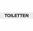 Bätschmann Hinweisschild Toiletten, Höhe: 40 mm, Material: Aluminium