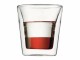 Bodum Thermobecher Canteen 100 ml, 2 Stück, Transparent