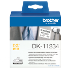 Brother Etiketten DK Label DK-11234 schwarz/weiss Papier