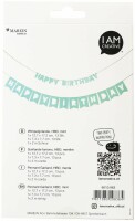I AM CREATIVE Girlande, Birthday,mint,230cm 6010.963 2 Stück, Kein