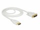 DeLock DisplayPort - DVI-D Kabel, 2m, weiss