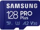 Samsung SDXC-Karte PRO PLUS 128 GB, Speicherkartentyp: microSDXC