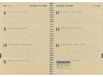 Simplex Schulagenda Graspapier weekly A5, 2024-2025, Detailfarbe
