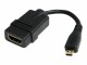 StarTech.com - 5in High Speed HDMI Adapter Cable - HDMI to HDMI Micro - F/M