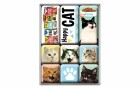Nostalgic Art Magnet-Set Happy Cat 1 Stück, Mehrfarbig, Detailfarbe