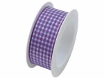 Braun + Company Geschenkband Vichy 25 mm x 2 m, Violett