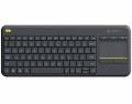 Logitech Tastatur K400 Plus US-Layout, Tastatur Typ: Standard