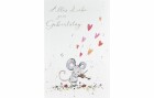 ABC Geburtstagskarte B6 Maus mit Geige, Papierformat: 12.5 x
