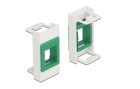 DeLock Easy 45 Modul Keystone Halterung weiss / grün