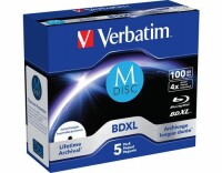 Verbatim BD-R M-Disc 100 GB, Jewelcase (5 Stück), Medientyp