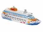 HobbyFun Mini-Fahrzeug Kreuzfahrtschiff 7 cm, Detailfarbe: Blau