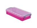 Really Useful Box Aufbewahrungsbox 0.55 Liter, Pink/Transparent, Breite: 10 cm