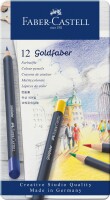 FABER-CASTELL Goldfaber Farbstift 114712 12er Metalletui, Dieses