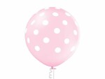 Belbal Luftballon Polka Dots Hellrosa/Weiss, Ø 60 cm, 2