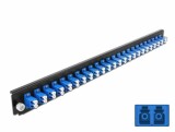 DeLock Verteilerplatte Frontblende 24 Port LC Duplex blau