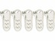 Max Hauri Steckdosenleiste Basic-Line 3x T13 Weiss, 5er Pack