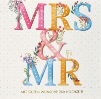 ABC Hochzeitskarte Mrs&Mr 1120010900 15x15cm, Kein