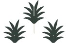 Partydeco Kuchen-Topper Aloha Ananas 6 Stück, Grün, Material