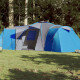 vidaXL Campingzelt 12 Personen Blau Wasserfest