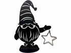 Dameco LED-Figur Wichtel Santa, 40 LEDs, 45 cm, Schwarz