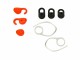 Jabra Earpads zu Stealth UC Kit, Detailfarbe: Rot, Schwarz, Weiss