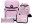 Bild 0 Funki Schulthek-Set Cuby-Bag Pink Cat, 5-teilig