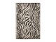 Esschert Design Teppich Zebra 150 x 242.5 cm, Schwarz/Weiss, Form