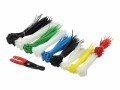 LogiLink Cable Tie Set - Kabelbinder - Schwarz, weiß