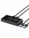 UGREEN    2x4 Sharing Switch Box - 30768     USB 3.0 for 2 PCs,Black